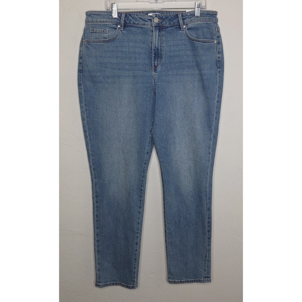 *NEW w/Tags LOFT Jeans Women's Size 14 Skinny Curvy High Rise 29" Inseam Blue